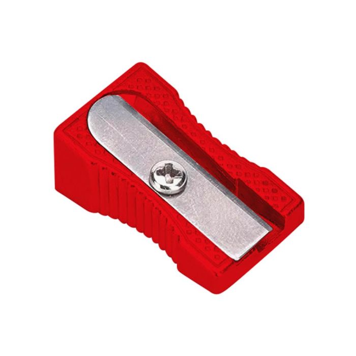 Sacapuntas Liderpapel Metalico Cuña 1 Uso Color Rojo 20 unidades 1