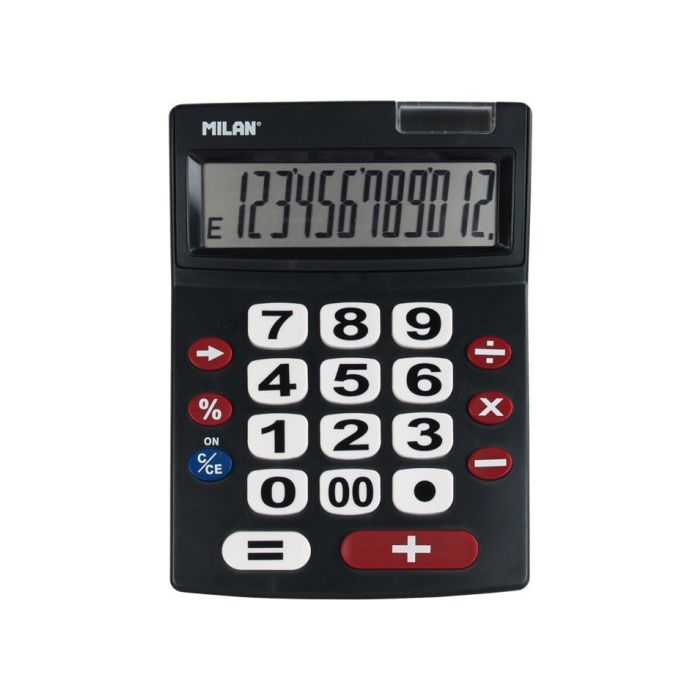 Calculadora Milan Negro 22,5 x 14 x 3 cm