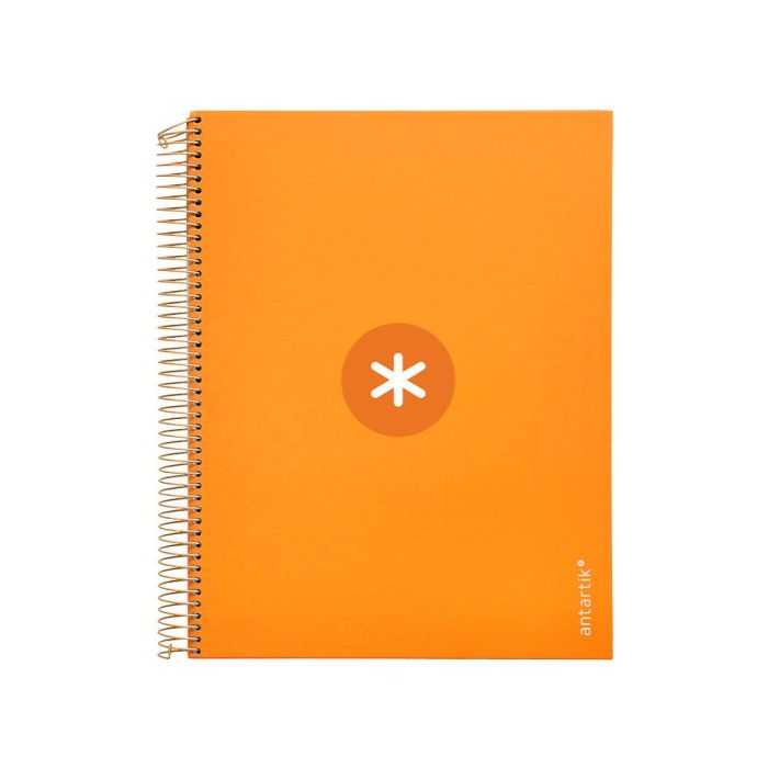 Cuaderno Espiral A4 Micro Antartik Tapa Forrada 120H 90 gr Horizontal 5 Bandas 4 Taladros Color Mostaza 1