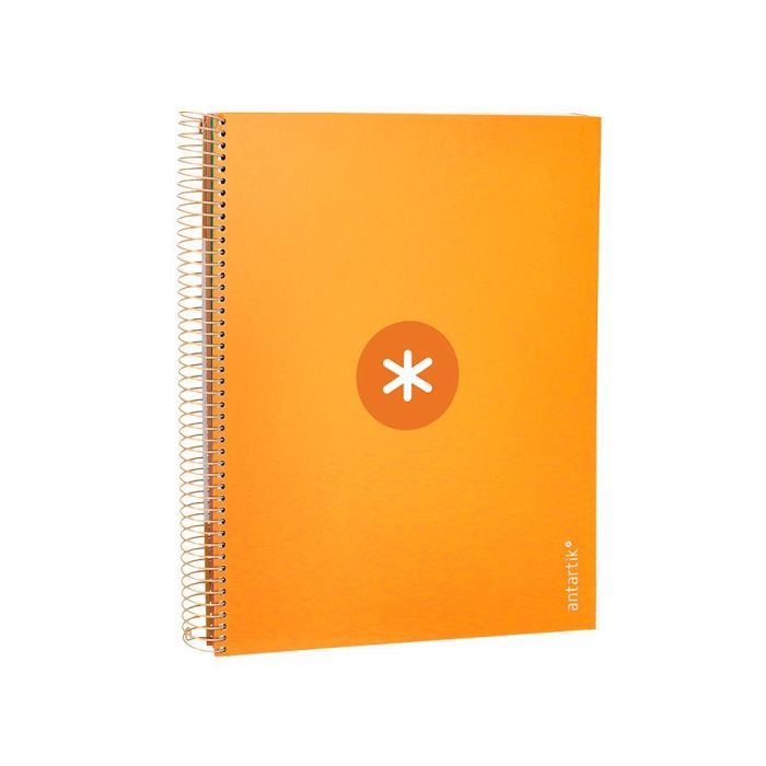 Cuaderno Espiral A4 Micro Antartik Tapa Forrada 120H 90 gr Horizontal 5 Bandas 4 Taladros Color Mostaza 4