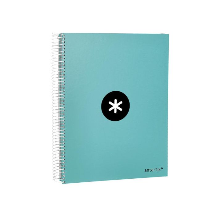 Cuaderno Espiral A4 Micro Antartik Tapa Forrada 120H 90 gr Liso 5 Bandas 4 Taladros Color Menta 4