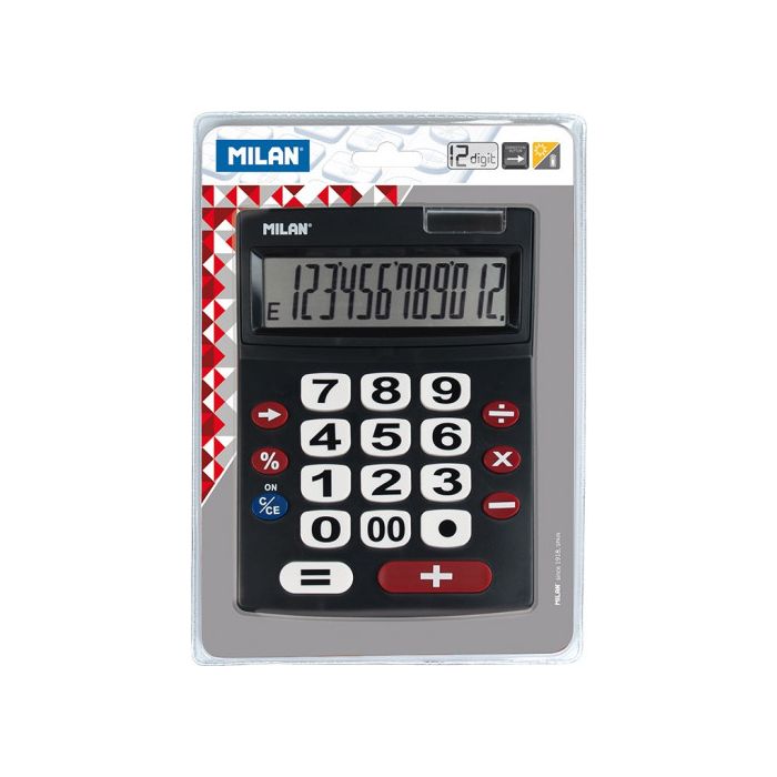 Calculadora Milan Negro 22,5 x 14 x 3 cm 1