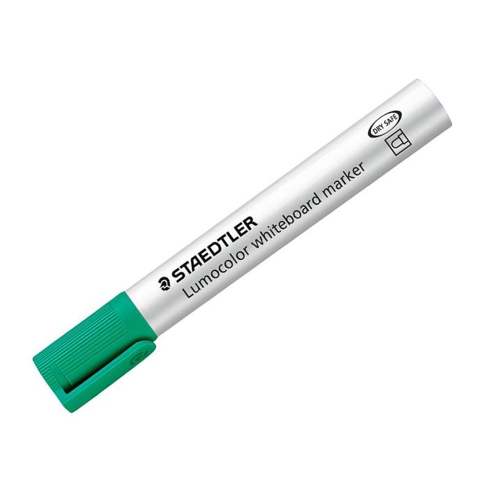 Rotulador Staedtler Lumocolor 351 Para Pizarra Blanca Punta Redonda 2 mm Recargable Color Verde Claro 10 unidades 3