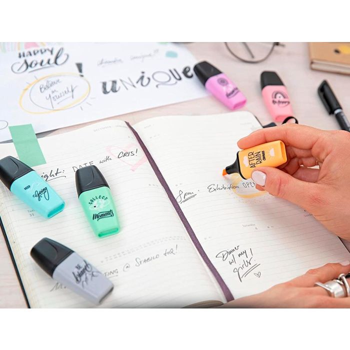 Rotulador Stabilo Boss Mini Pastel Love Estuche De 5 Unidades Colores Surtidos 7