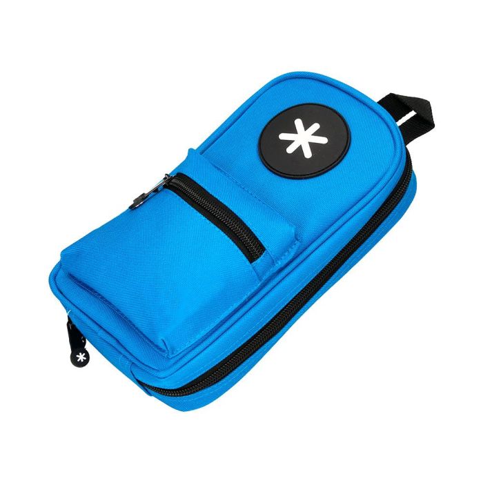 Bolso Escolar Portatodo Antartik Forma De Mochila Con Bolsillo Y 4 Departamentos Color Azul 230x50X120 mm 4