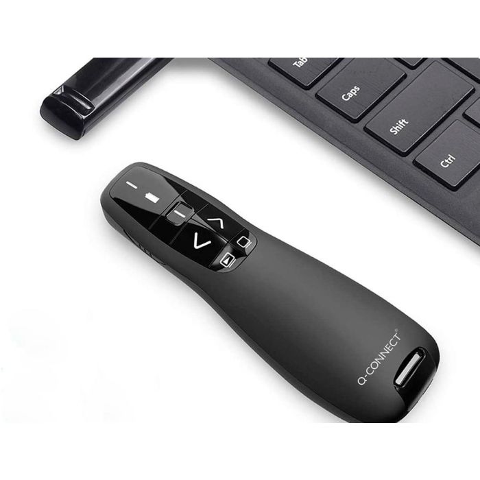 Puntero Laser Q-Connect Para Presentaciones 5 Botones Alcance 20 Mt Receptor Usb 2