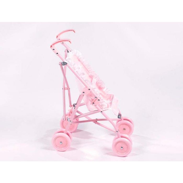 Silla Pequeña De Paseo Para Muñecas Carlota Color Rosa 550x270X410 mm 2