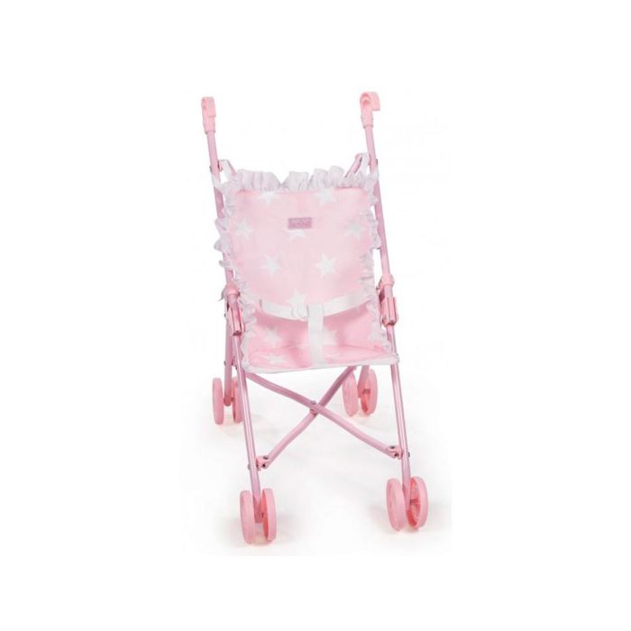 Silla Pequeña De Paseo Para Muñecas Carlota Color Rosa 550x270x410 mm