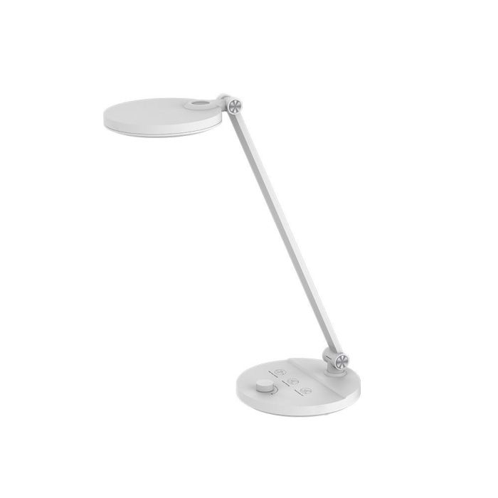 Lampara De Oficina Q-Connect Sobremesa Profesional Abs 80 Leds 7 W Con Interruptor Color Blanco