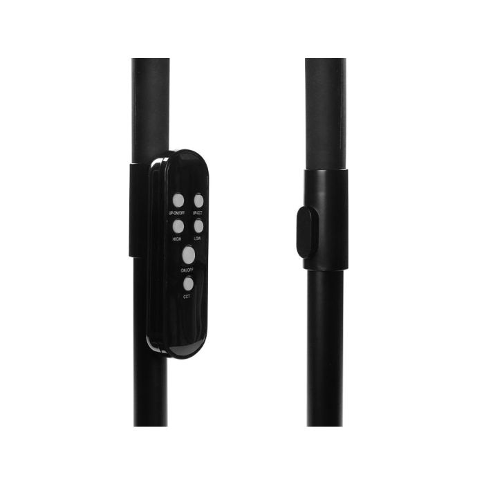 Lampara De Suelo Q-Connect 15 W Con Control Remoto Altura 146 cm Color Negro 2