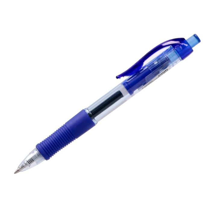 Boligrafo Q-Connect Sigma Retractil Con Sujecion De Caucho Tinta Gel 0,5 mm Color Azul 12 unidades 2