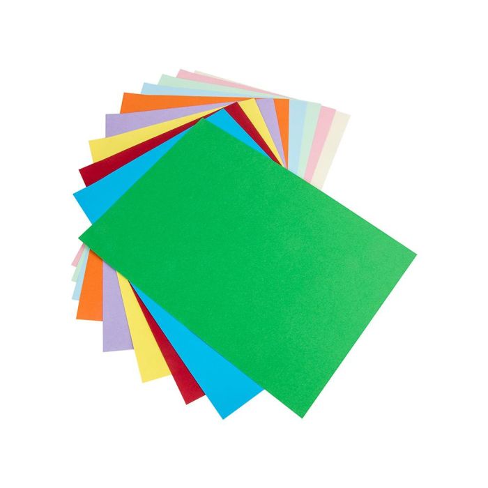 Cartulina Liderpapel A4 180 gr-M2 25 Colores Surtidos Paquete De 100 Hojas 6