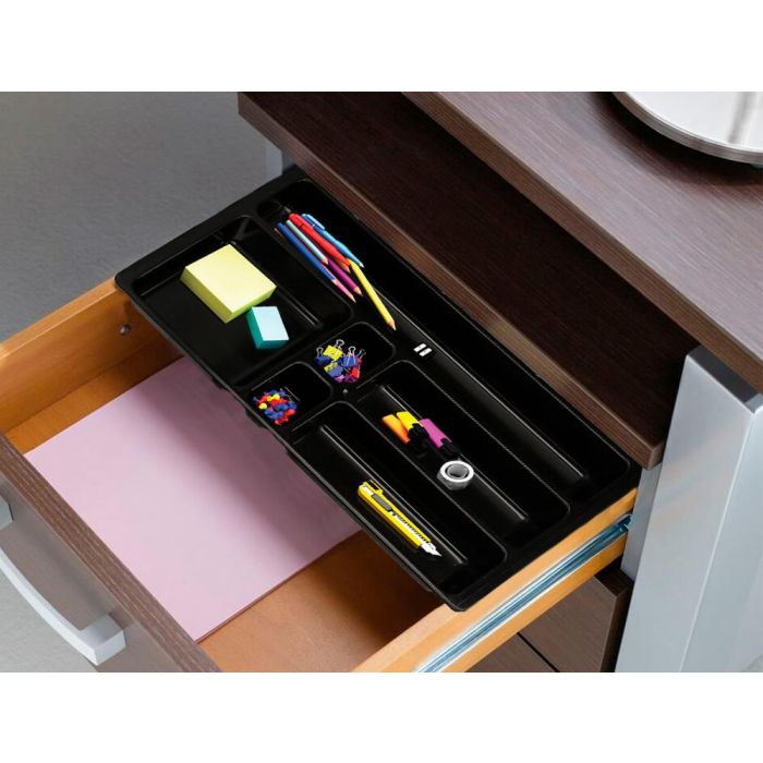 Bandeja Organizadora Q-Connect De Cajones Color Negro 344x160X33 mm 5