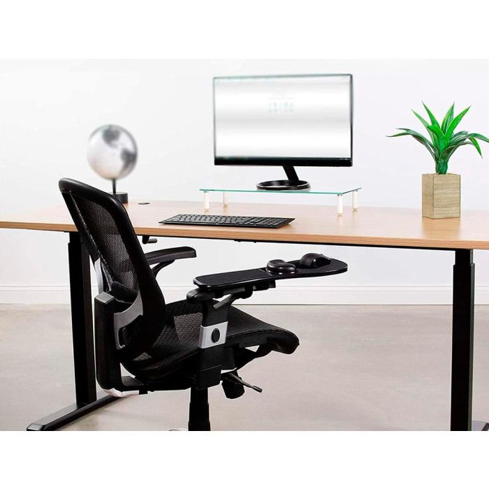 Reposabrazos Ergonomico Q-Connect Con Alfombrilla De Raton Y Apoyo De Muñeca Color Negro 220x140X480 mm 9