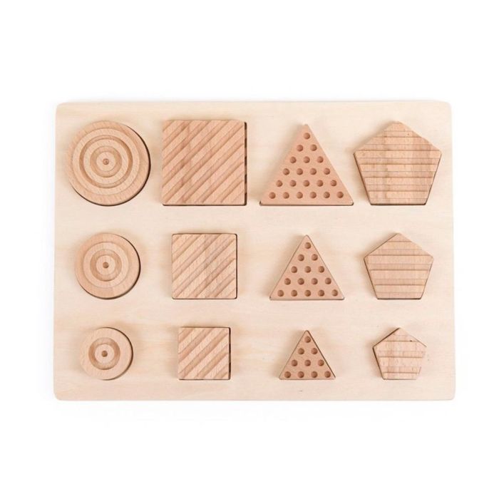 Juego Didactico Andreutoys Formas Geosensoriales Madera 12 Piezas 2