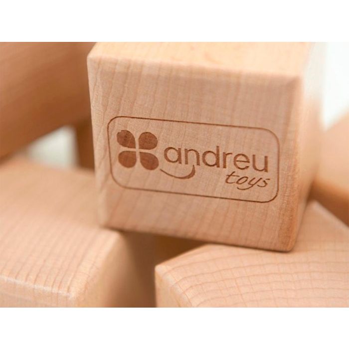 Juego Didactico Andreutoys 10 Cubos Sensoriales Con Sonido Madera 4