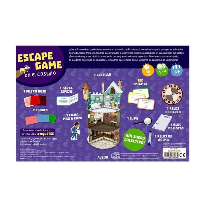 Juego De Mesa Auzou Escape En El Castillo 2