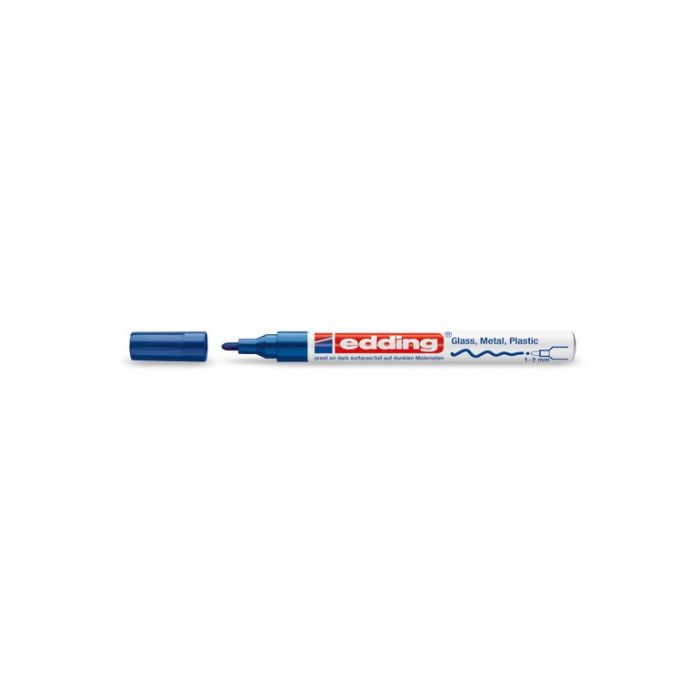 EDDING Marcador permanente 751 trazo 1-2mm azul