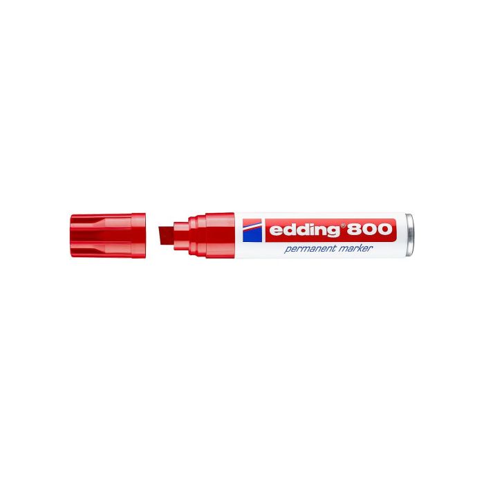 Rotulador edding 800 p. biselada gruesa rojo (10800-02)