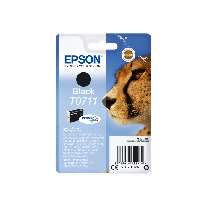 Epson Cheetah Cartucho T0711 negro