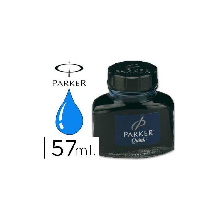 Tinta Estilografica Parker Azul Permanente Bote 57 mL