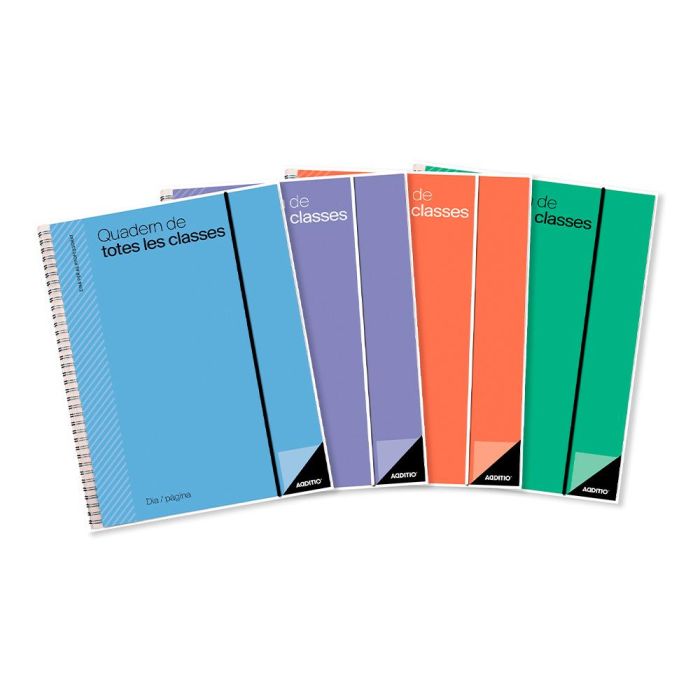 Cuaderno De Todas Las Clases Profesorado Addittio 256 Paginas Dia Pagina Color Verde 170x240 mm Catalan 1