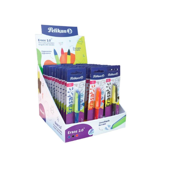 Expositor Pelikan Sobremesa Erase 2.0 Contenido 60 Rollers Colores Surtidos Y 36 Recambios Colores Surtidos 1