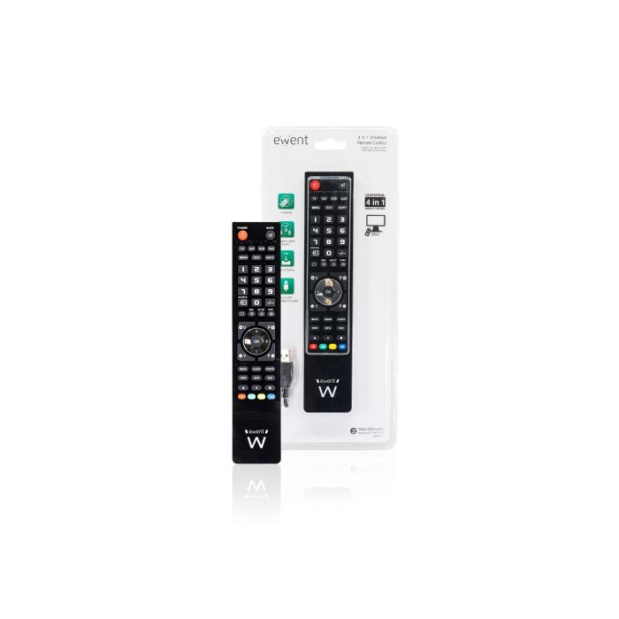 Ewent EW1570 mando a distancia DTT, DVD/Blu-ray, Proyector, SAT, STB, Altavoz para barra de sonido, TV, Universal, VCR Botones 5