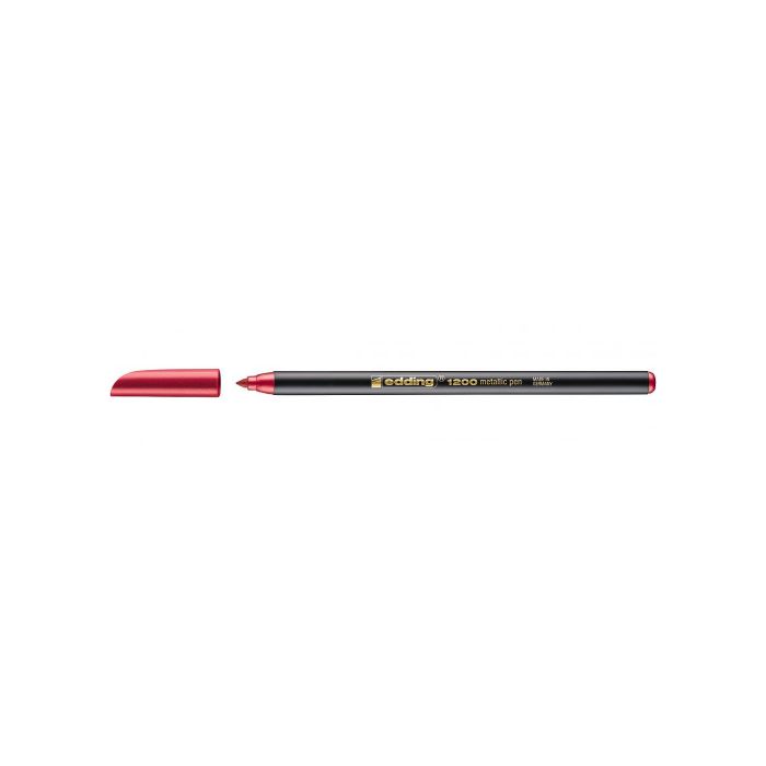 EDDING Rotulador 1200 Metallic trazo 1-3mm rojo metalico EDDING Rotulador 1200 Metallic trazo 1-3mm rojo metalico