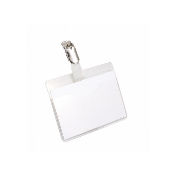 Caja de 25 Identificadores con Pinza Transparente 60X90 Durable 8106-19