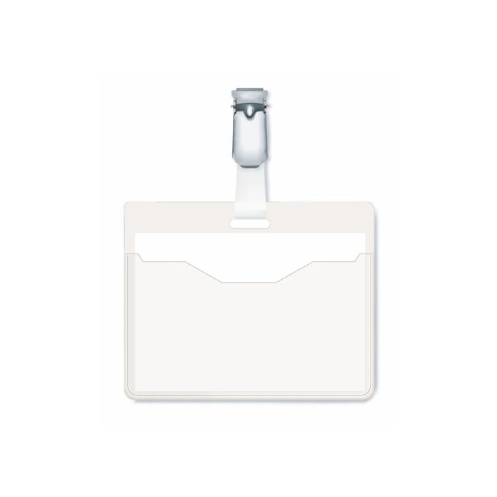 Caja de 25 Identificadores con Pinza Transparente 60X90 Durable 8106-19 1