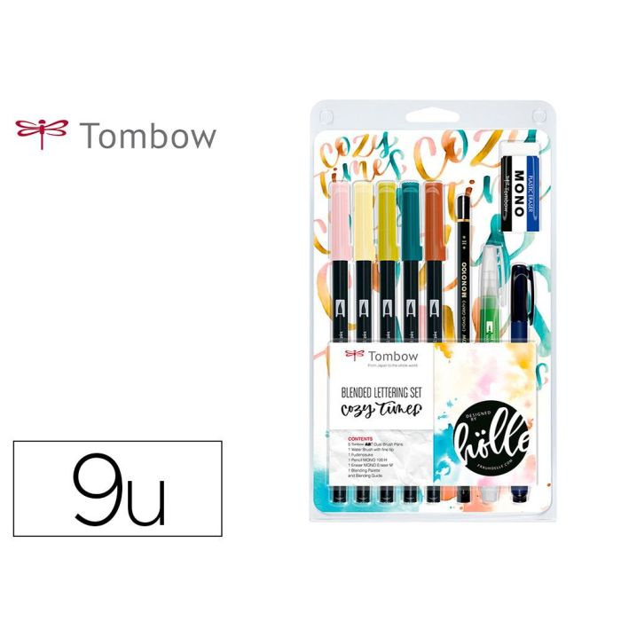 Set De Caligrafia Tombow Blended Lettering Cozy Times 9 Piezas