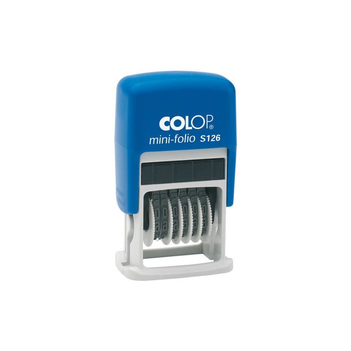 Colop Sello printer s126 4mm numerador español azul/negro