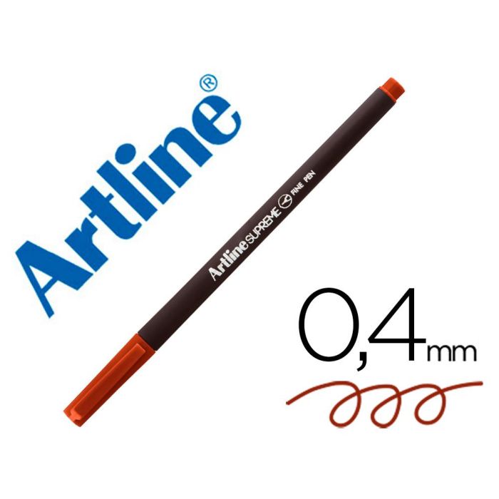 Rotulador Artline Supreme Epfs200 Fine Liner Punta De Fibra Marron 0,4 mm 12 unidades