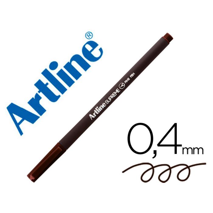 Rotulador Artline Supreme Epfs200 Fine Liner Punta De Fibra Marron Oscuro 0,4 mm 12 unidades