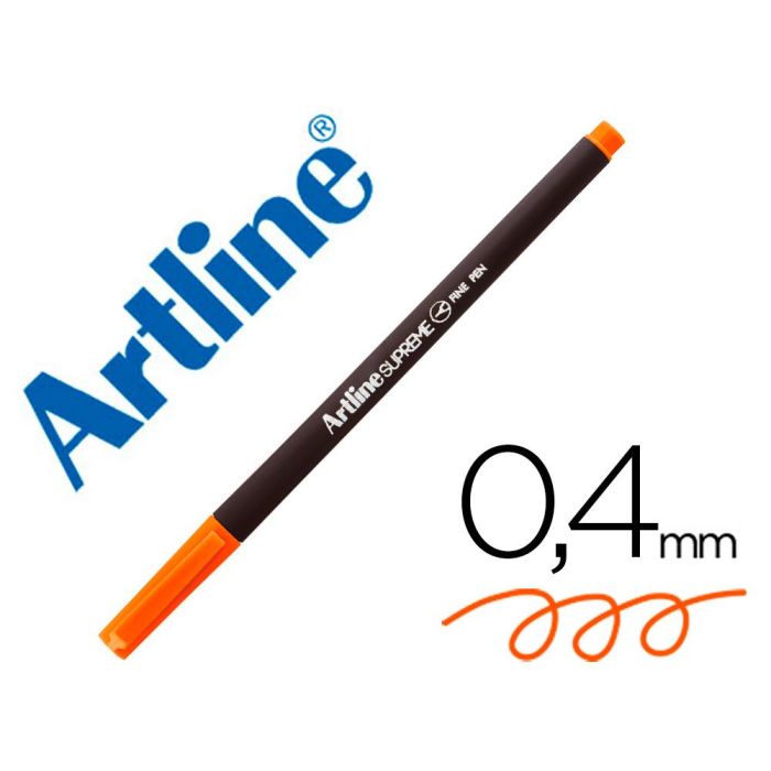Rotulador Artline Supreme Epfs200 Fine Liner Punta De Fibra Naranja 0,4 mm 12 unidades