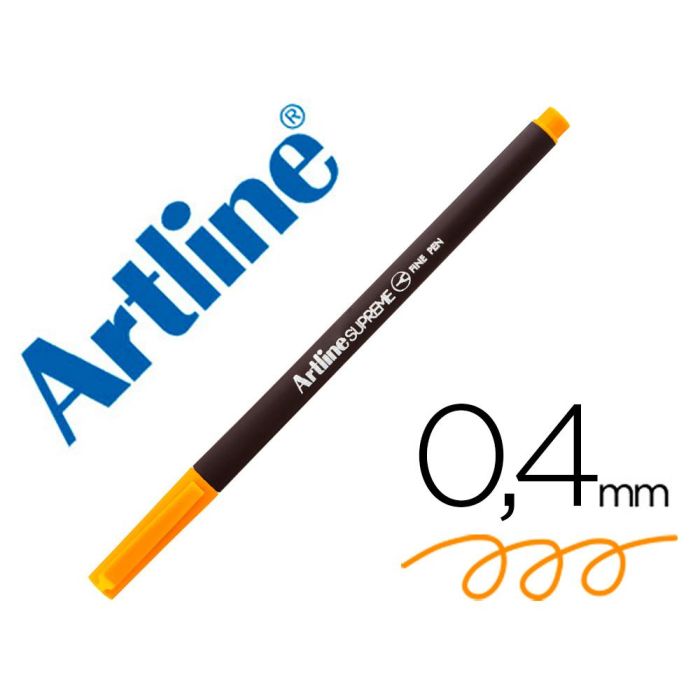 Rotulador Artline Supreme Epfs200 Fine Liner Punta De Fibra Amarillo 0,4 mm 12 unidades