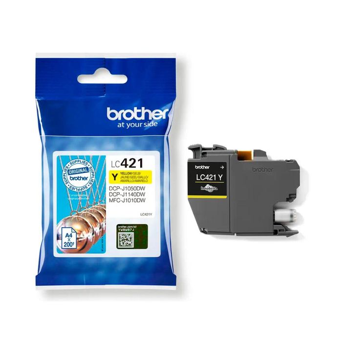 Ink-Jet Brother Lc421Y Dcp-J1050Dw - Dcp-J1140Dw - Mfc-J10 Amarillo 200 Paginas 3