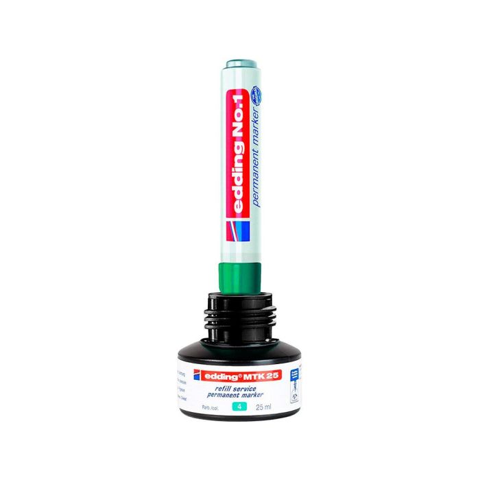 Tinta Rotulador Edding Mtk25 Con Sistema Capilar Color Verde Bote 25 mL 1