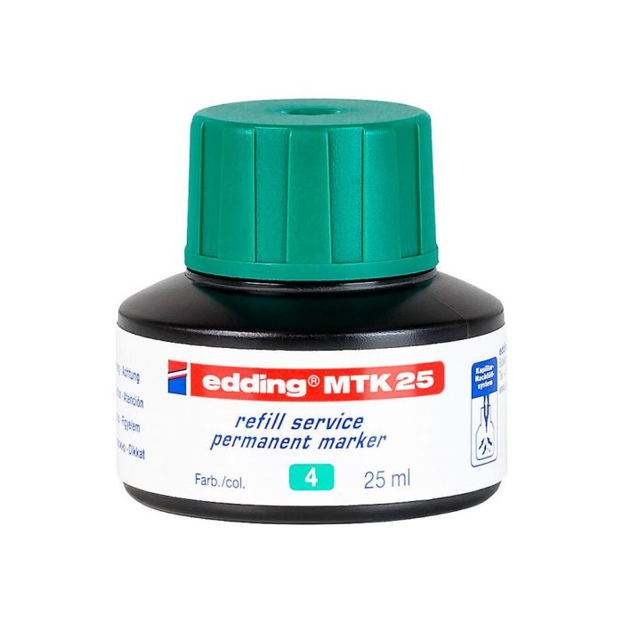 Tinta Rotulador Edding Mtk25 Con Sistema Capilar Color Verde Bote 25 mL