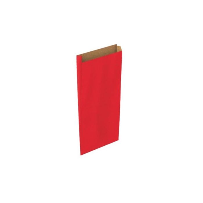 Sobre Papel Basika Kraft Rojo Con Fuelle XS 120x250X30 mm Paquete De 25 Unidades 1