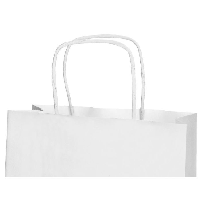 Bolsa Papel Q-Connect Celulosa Blanco S Con Asa Retorcida 240x320X10 mm 25 unidades 7