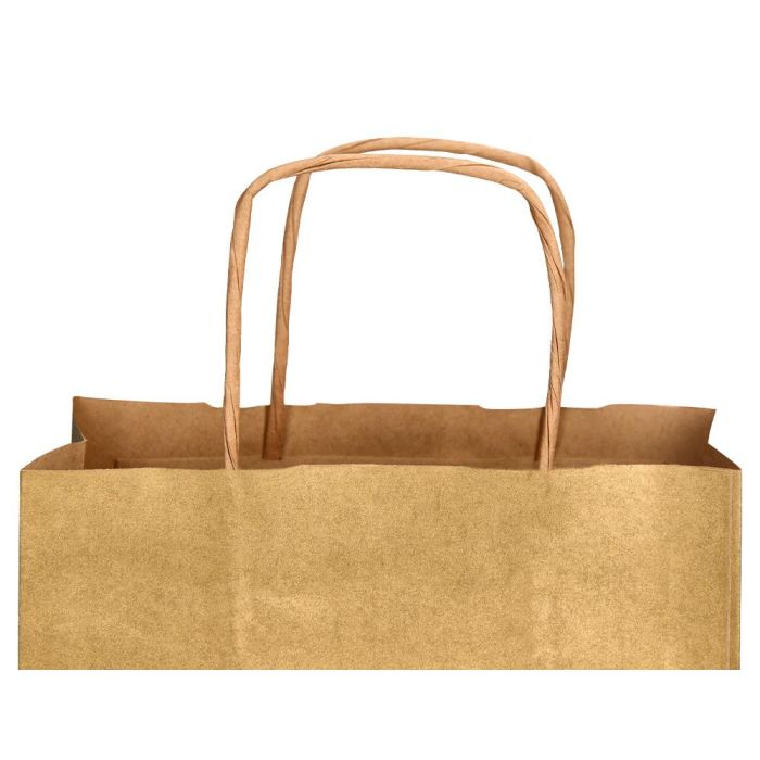 Bolsa Papel Q-Connect Kraft Oro L Con Asa Retorcida 320x400X14 mm 25 unidades 7