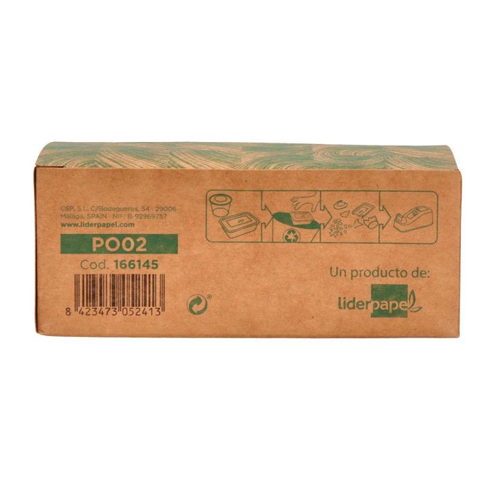 Portarrollo Sobremesa Liderpapel Ecouse 100% Plastico Reciclado Para Cinta De 33 Mt Color Verde 7