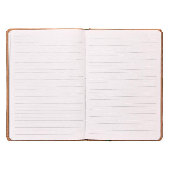 Libreta Liderpapel Ecouse 100% Reciclada A5 96 Hojas 70 gr-M2 Horizontal Con Gomilla Y Marca Paginas 3