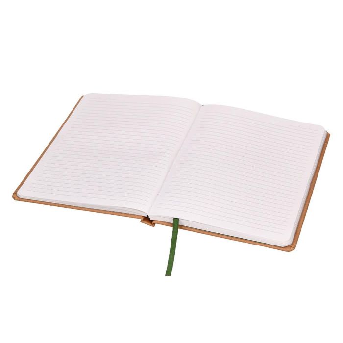 Libreta Liderpapel Ecouse 100% Reciclada A5 96 Hojas 70 gr-M2 Horizontal Con Gomilla Y Marca Paginas 4