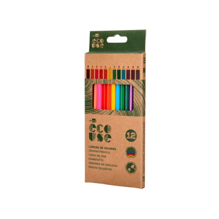 Lapices De Colores Liderpapel Ecouse Caja De 12 Unidades Colores Surtidos Con Certificado Fsc