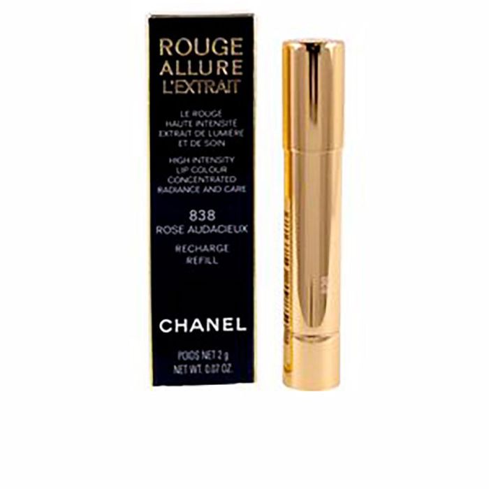 Chanel #838 ROUGE ALLURE L'EXTRAIT Recarga Labial Rose Audacieux, 2g - Color Intenso, Lujoso, Larga Duración y Acabado Luminoso