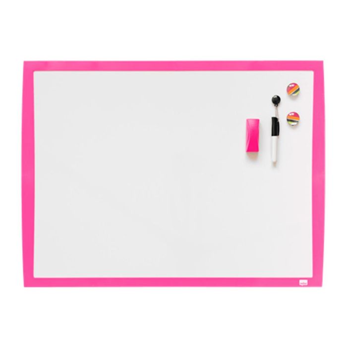 Pizarra magnética Nobo Fucsia 58,5 x 43 cm Blanco 1