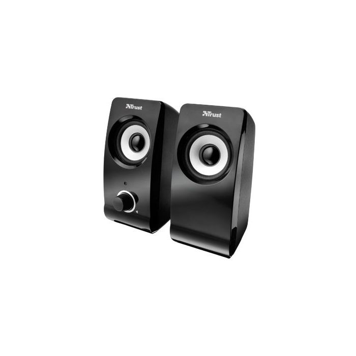 Trust altavoces 2.0 remo speaker set 8w rms alimentados por usb control volumen negro 6